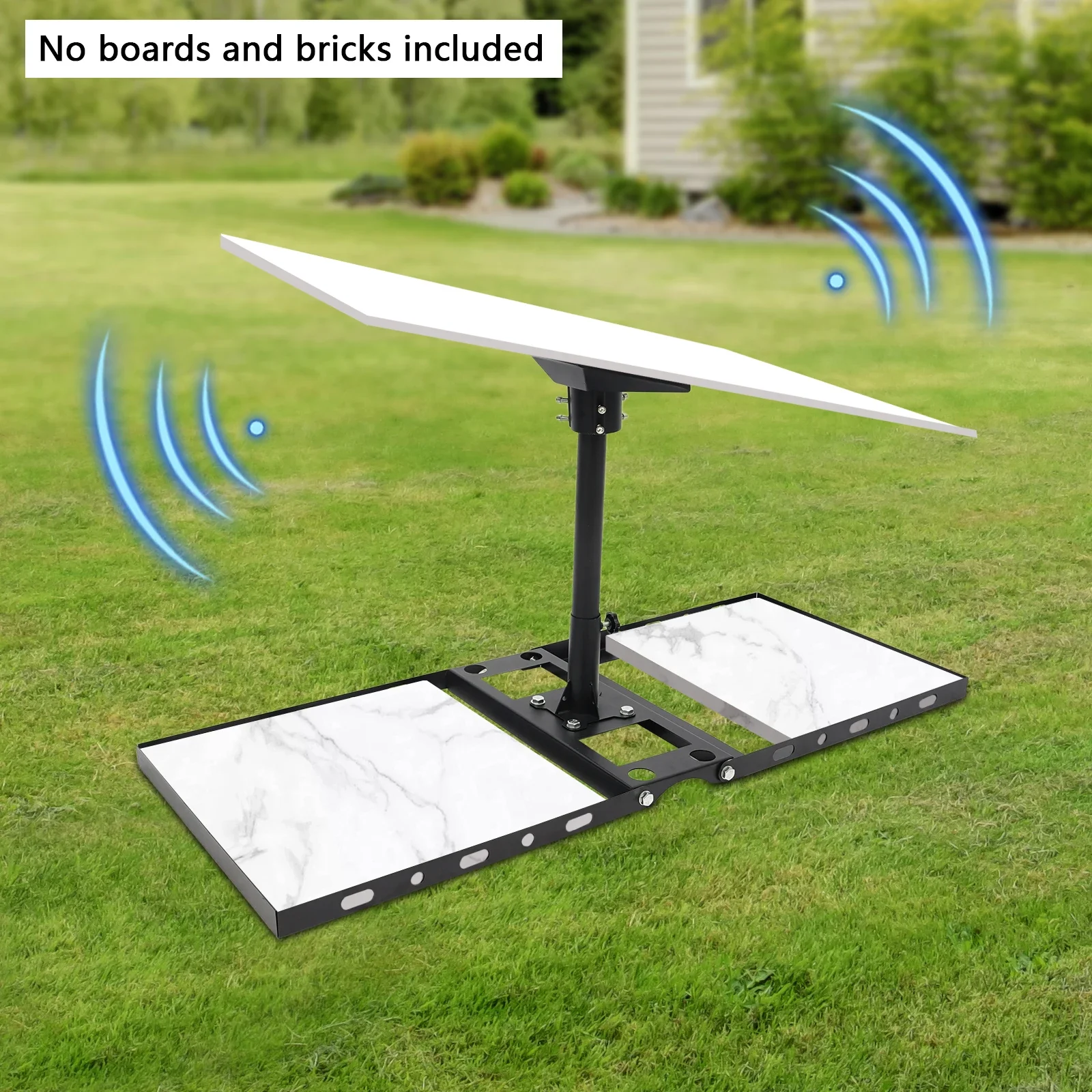 

Черный монтажный кронштейн солнечной панели (повторная сборка) — односторонняя основа 15,75*15,75 дюйма и все детали сборки, подходит для использования на открытом воздухе