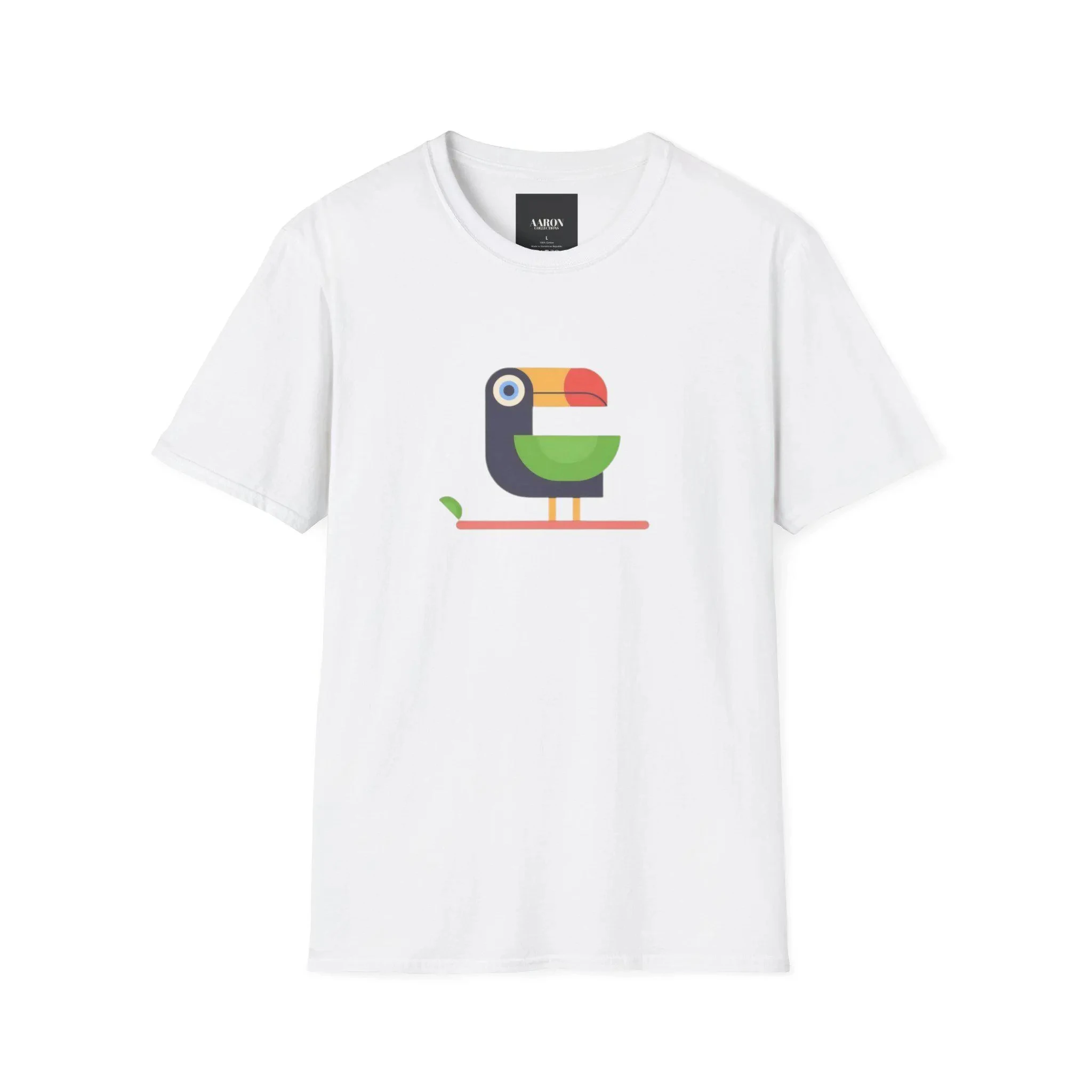 Parrot Bird Unisex Softstyle T-Shirt Luxurious Printed  Comfortable T-Shirts Retro Y2K Style Fashion Harajuku Short Sleeve Tops