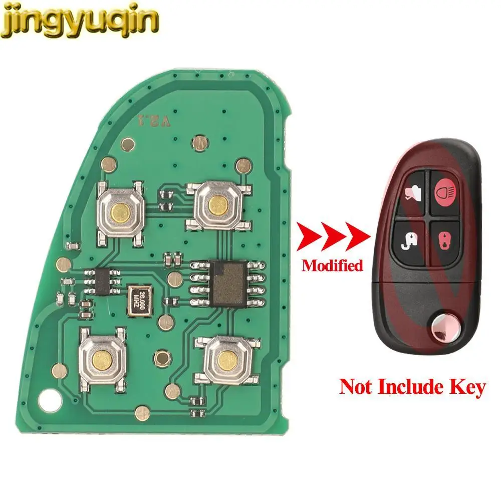 

Jingyuqin 5pcs Remote Board 315/433MHZ No Chip For Jaguar X-Type S-Type 1999-2009 XJ XJR 2002 2003 2004 2005 2006 2007 2008 4B