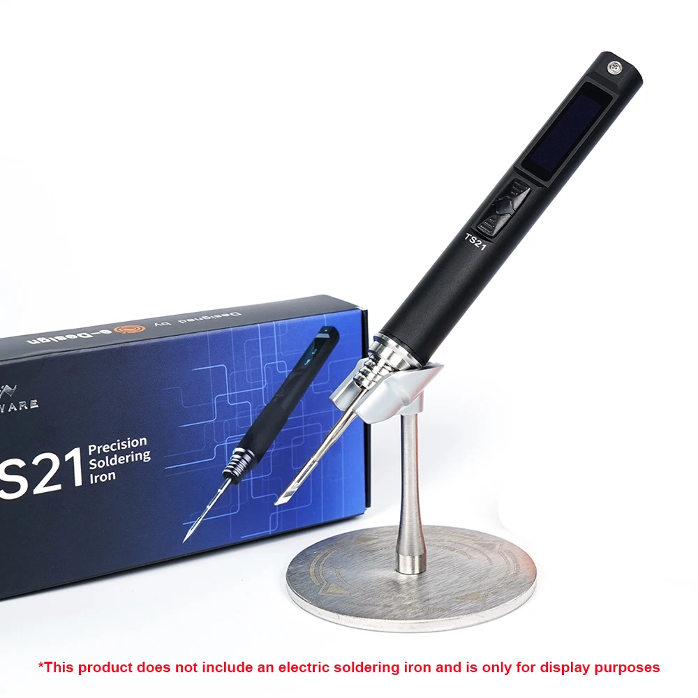 MINIWARE TS101 Supporto per saldatura I-stand Acciaio inossidabile di alta qualità e lega di zinco per strumenti per supporto di saldatura TS21 TS80P