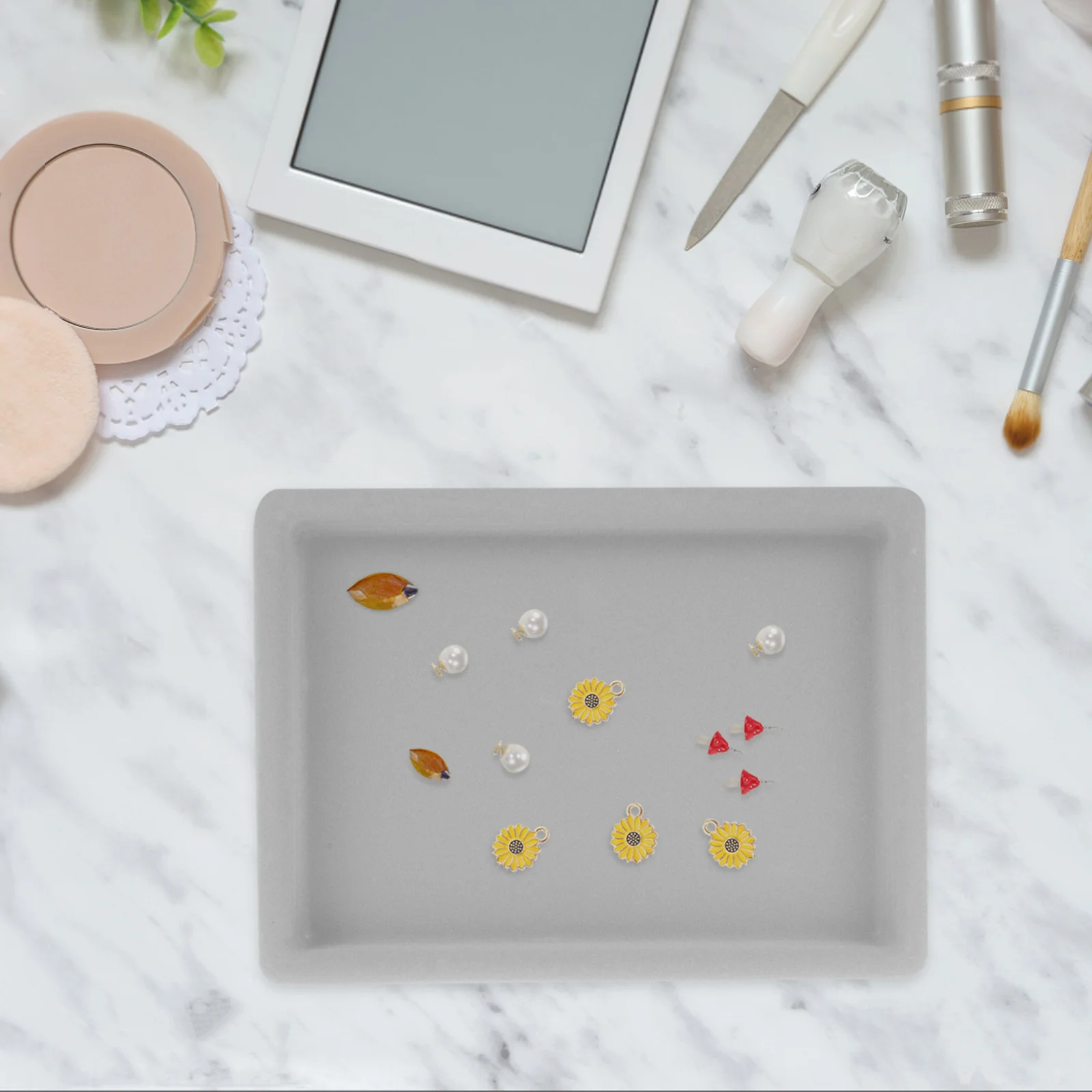 

Tray Storage Bead Mats Holder Display Beaded Jewelry Making Board Stand Trinket Tray Jewelry Drawer Organizer