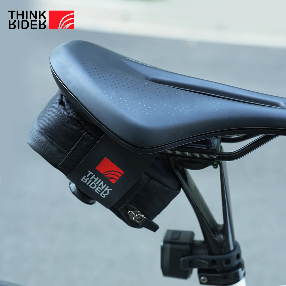 ThinkRider Bicycle Saddle Bag 0.4L Mini Portable Tail Bag MTB Road Bike Tool kit Repair Bag Reflective Cycling Accessori
