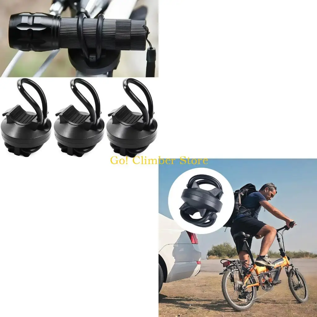 Q84C Bar Position Light Mount Clip, No Tool Bike Lamp Clip, 4.8 x 3.5
