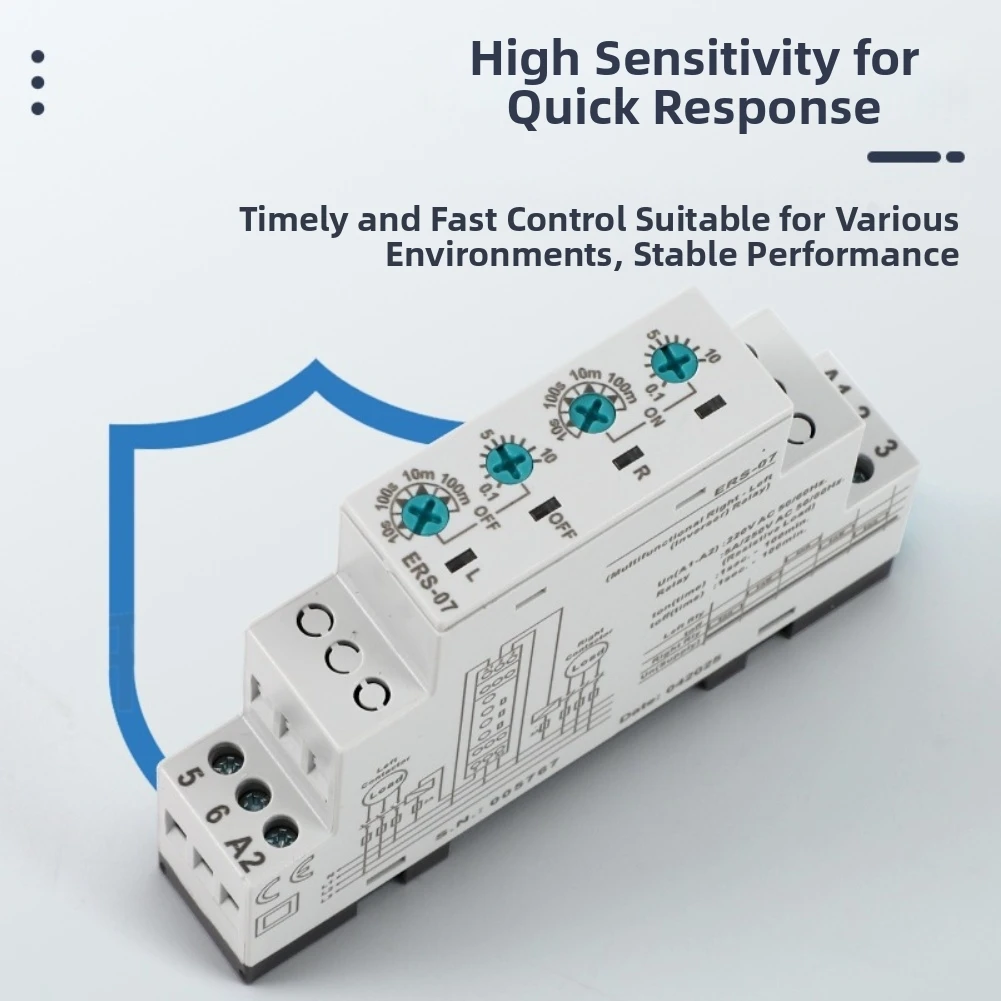 1pc 220V Time Relay For DSP Delay Switch ERS-07 Dual Load Alternating ERS-07 Functional Time Dual Load Control Time Switch