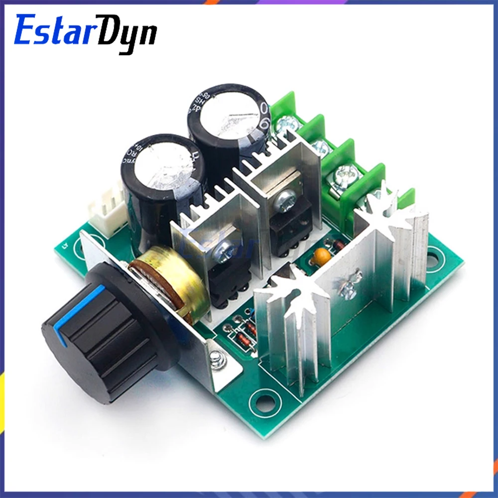 PWM DC Motor Speed Controller 12V-40V 10A Stepless Variable Speed Regulator for Fan Brush Motor CNC