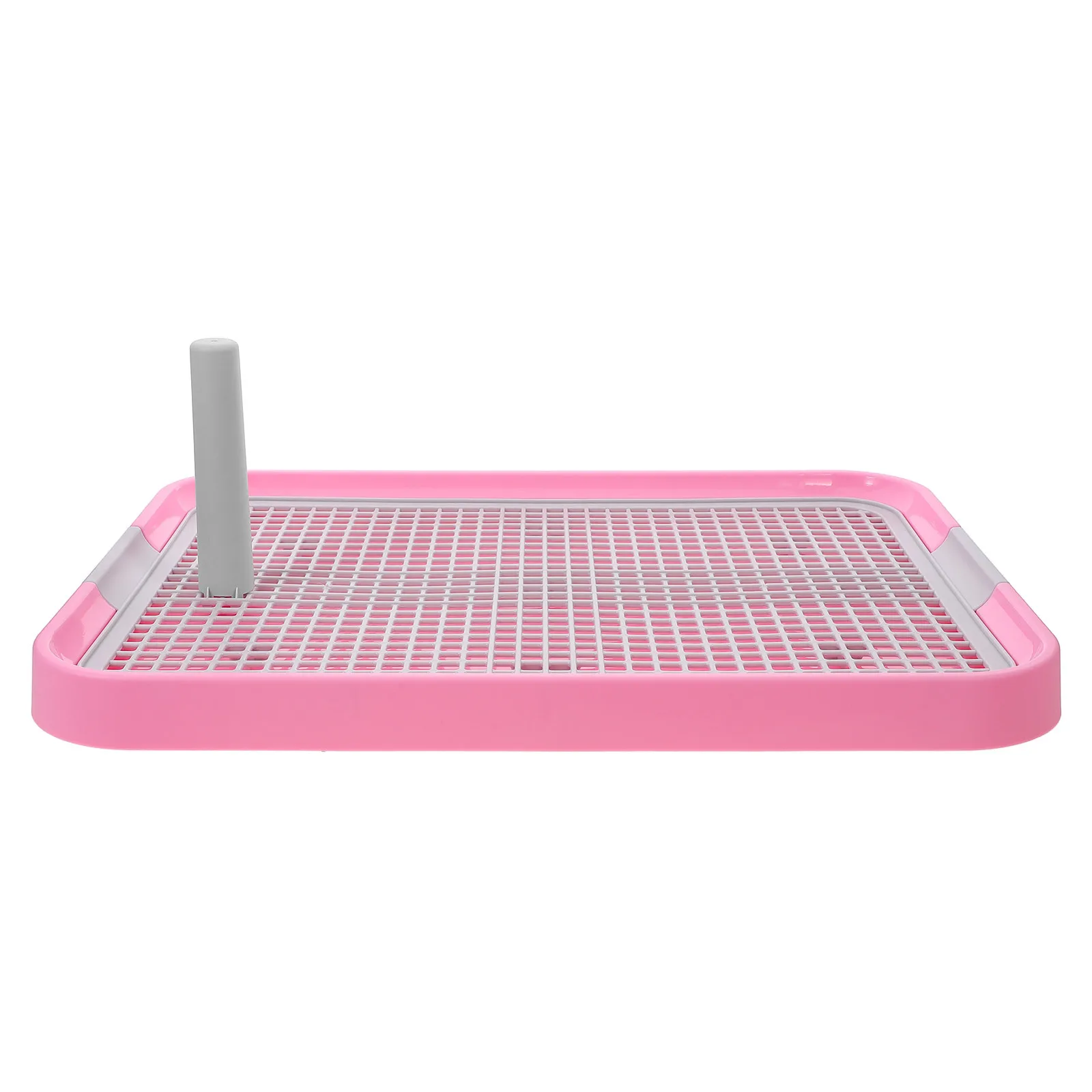 

Pet Indoor Potty Pink Grid Style Puppy Toilet For Dog Cat Plastic Anti-Slip Indoor Pet Toilet Training Pad Holder