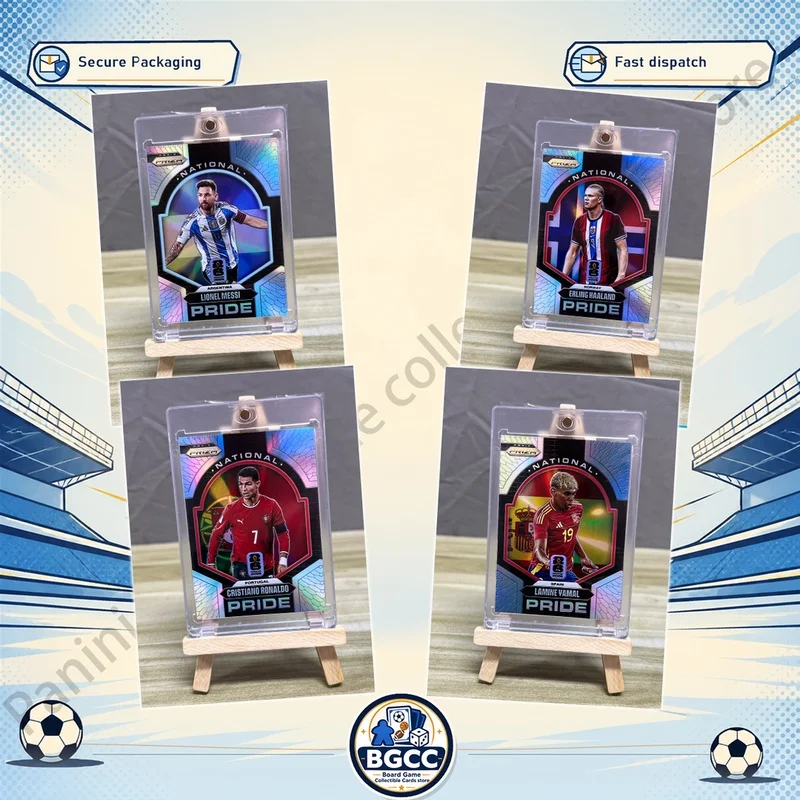 DIY Homemade Football collection card Panini FIFA World Cup Messi Neymar Ronaldo Yamal Harland National Pride series