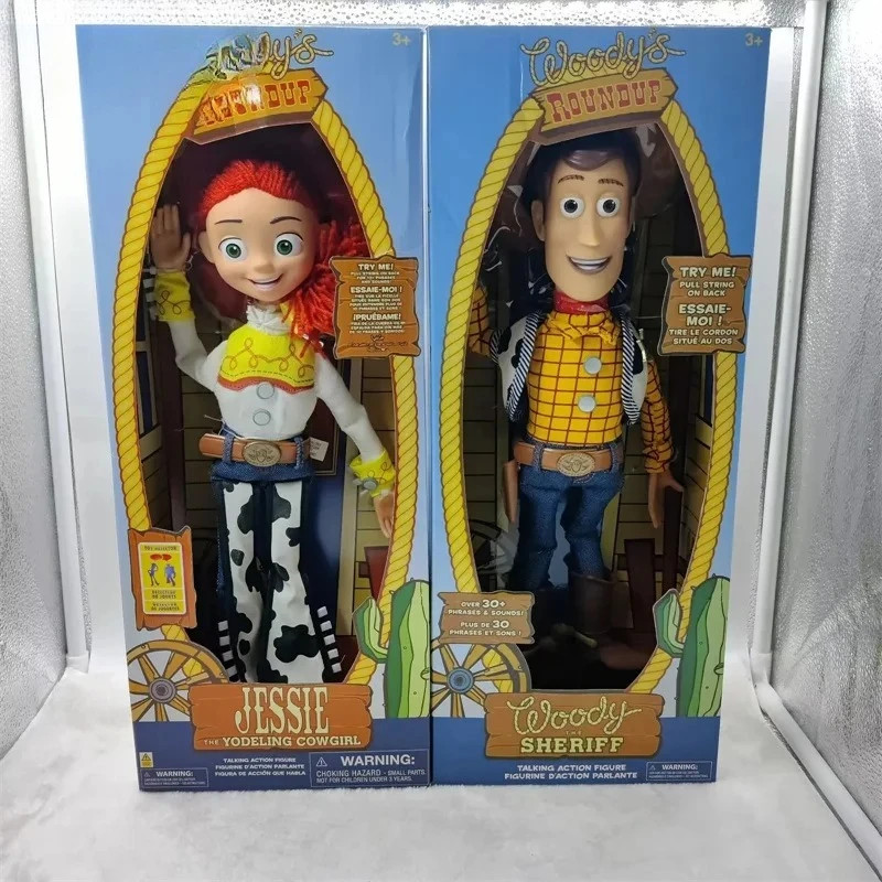 Oferta Especial: Bonecos de Ação Disney Toy Story 4 Woody, Buzz e Jessie - Coleção de Decoração Anime para Presente
