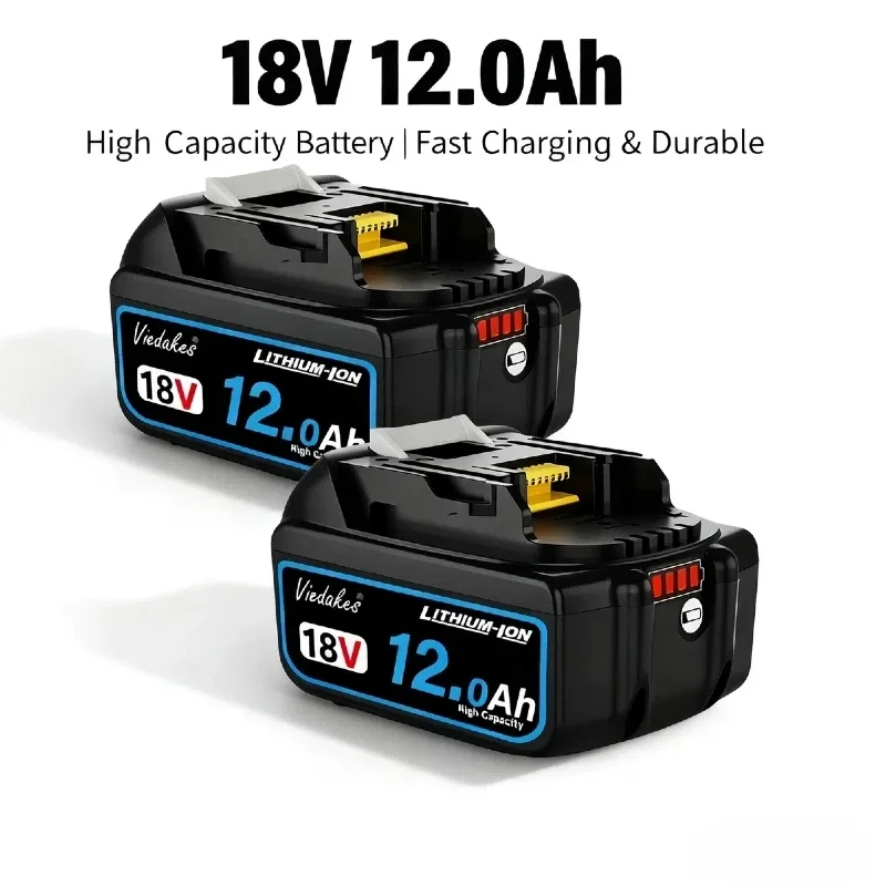 Original 18V 12.0Ah 10.0Ah Rechargeable Battery, for Makita 18V Battery Tool BL1830B BL1840 BL1860B BL1850 BL1860☑