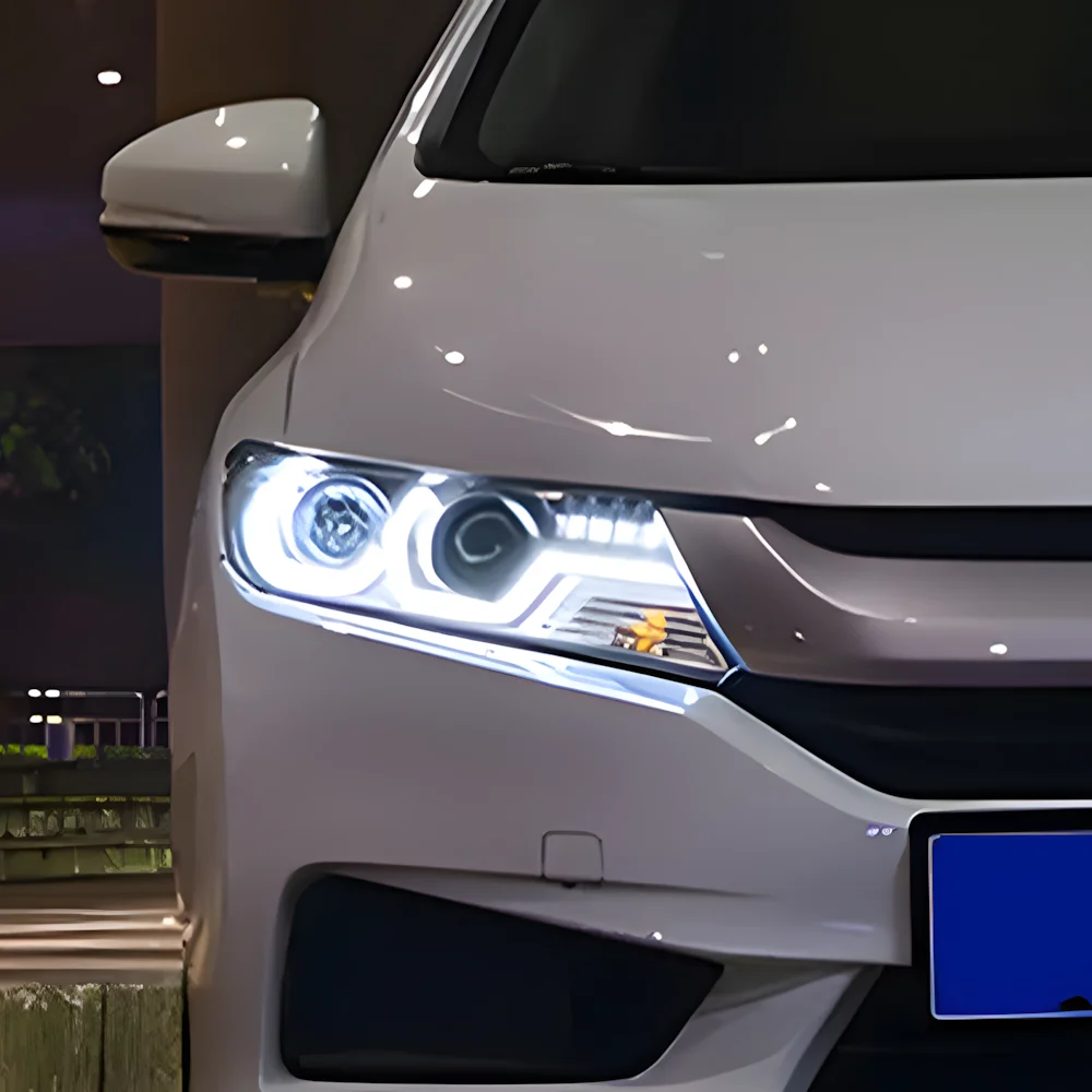 

Автомобильные передние фонари Plug and Play для Honda City 2014-2019, светодиодные автоматические фары в сборе, обновление 2, линзы проектора, аксессуары для инструментов