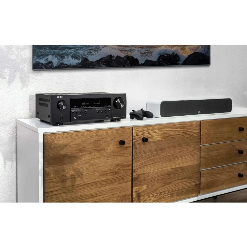 AVR-S660H 5.2 Ch AVR - 75 W/Ch, Advanced 8K Upscaling  3D Audio - Dolby TrueHD  Wireless  Alexa  Receiver