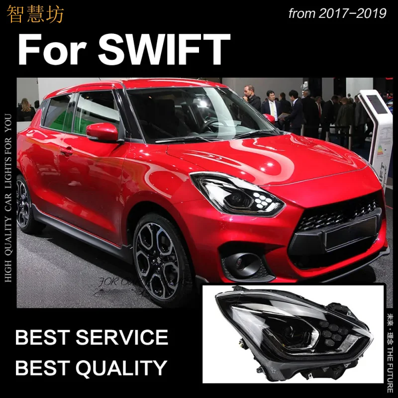 Suitable for 2018 Model Car Styling Suzuki Swift Modified Headlight Assembly LED Headlight DRL Bi-Xenon Accessories
