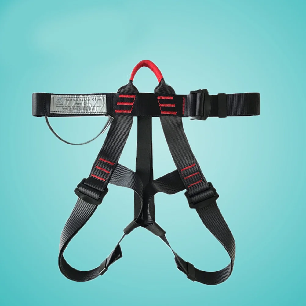 Climbing Safety Belt Adjustable Mountaineering Harness For Outdoor Sports High Load Bearing Polyester Climbing