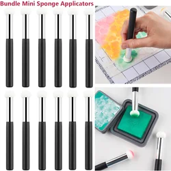 8-24pcs Bundle Mini Splash Sponge Applicators For Scrapbook Paper Craft Intricate Illustrations Stencils Coloring Paper Pouncers