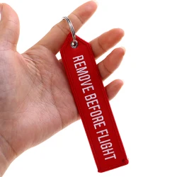 Брелок для ключей с надписью «Remove Before Flight»