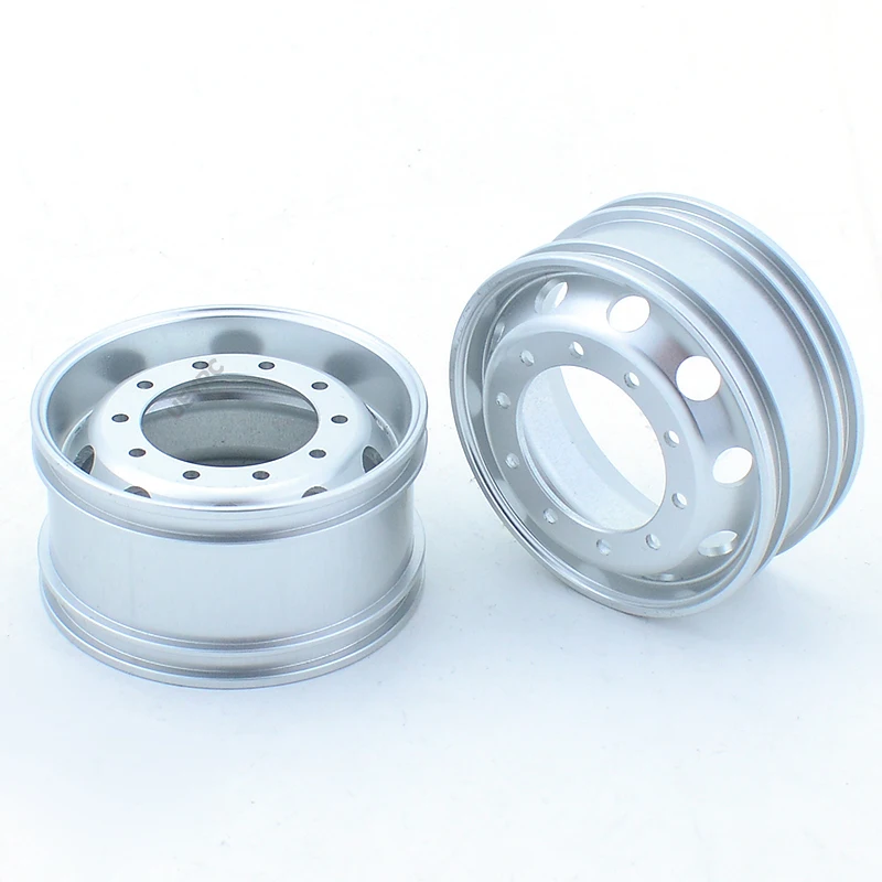 2pcs RC Truck Metal 20mm/25mm Wheels Hub Rim for 1/14 Tamiya Tipper SCANIA 770S VOLVO MAN TGX LESU Car Accessories