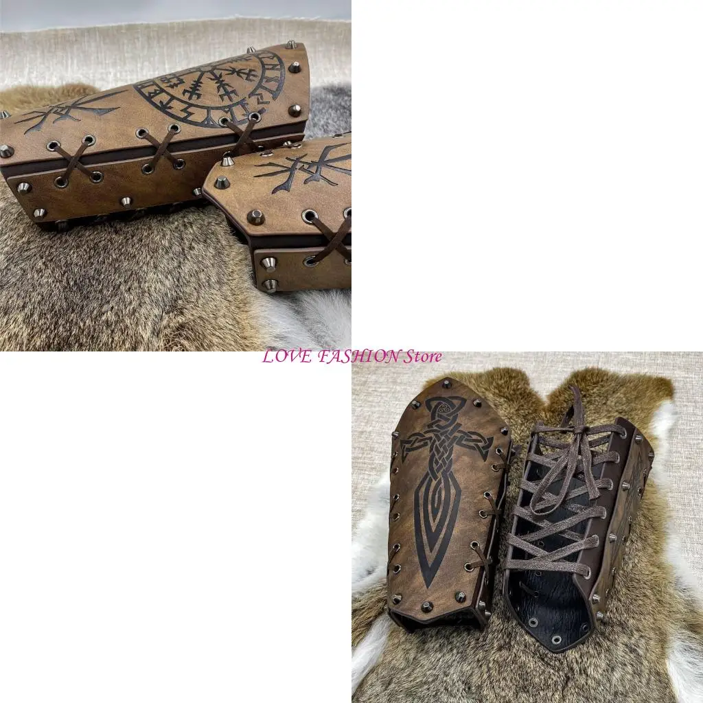 Thời trung cổ cổ tay Larp Larp cổ tay Totems cho đạo cụ ảnh y166