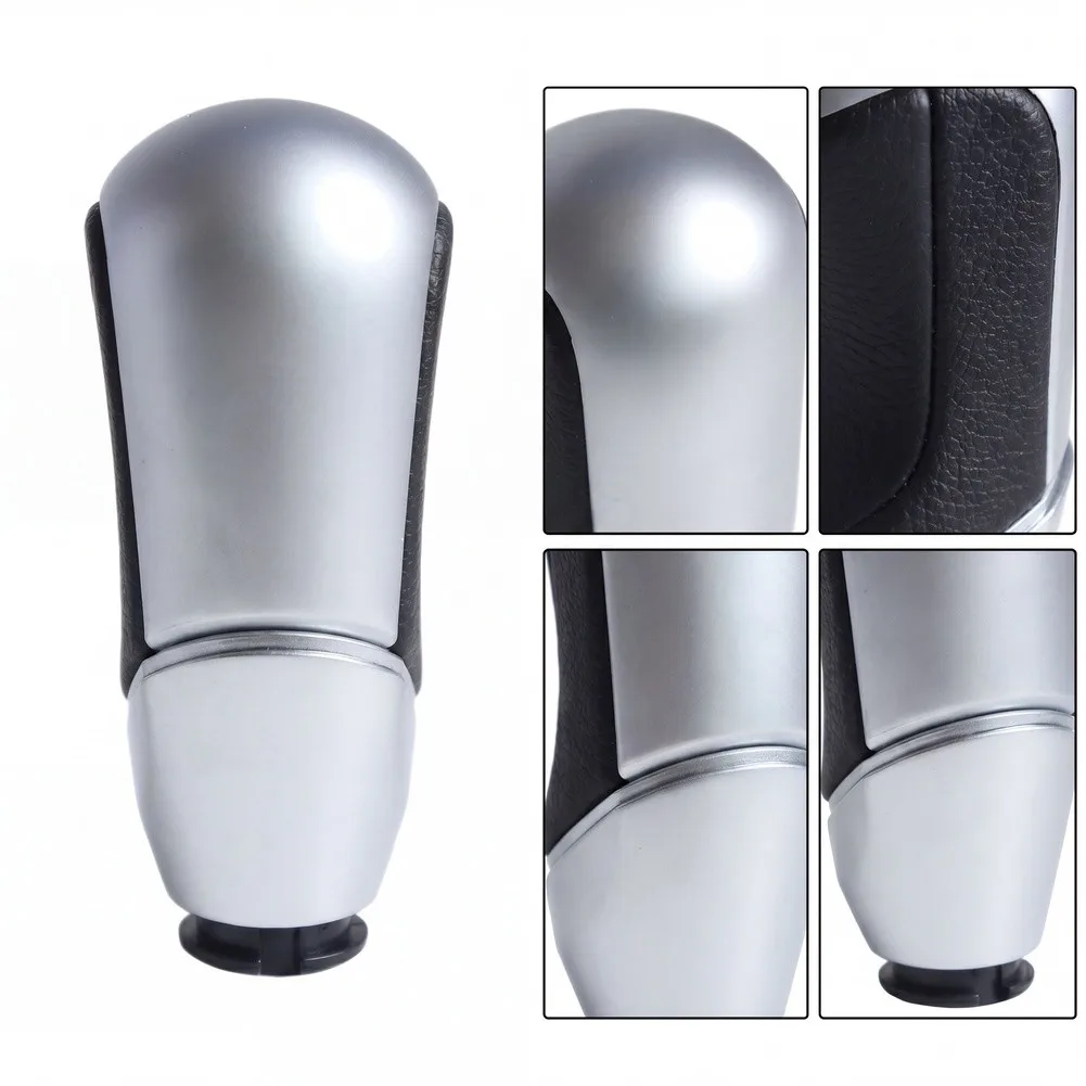 Transmission Knob Cover Car Gear Shift Knob And Silver Design Reinforced Structure Direct Replacement Part Transmission