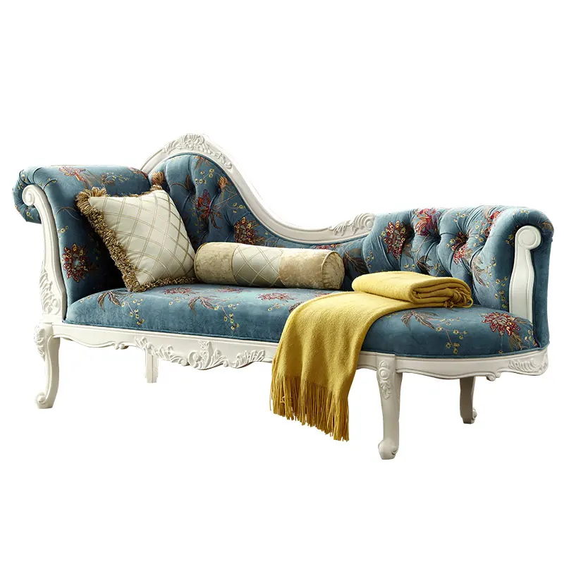 Bedroom Toffee Chair Living Room Imperial Concubine Beauty Bed European-Style Solid Wood Chaise Longue