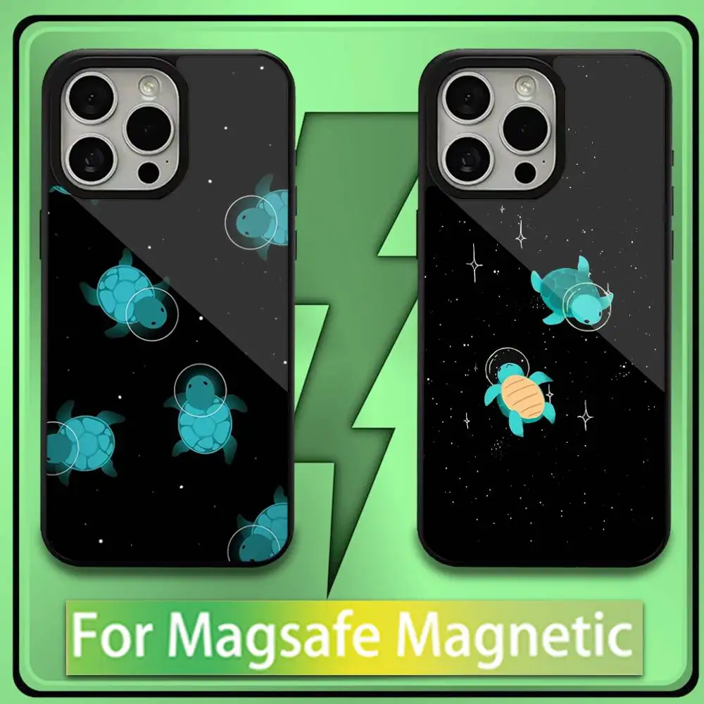 

Marine Life Sea Turtle Art Phone Case For iPhone 16,15,14,13,12,11,Plus,Pro,Max,Mini Soft Magesafe Magnetic Wireless Charge