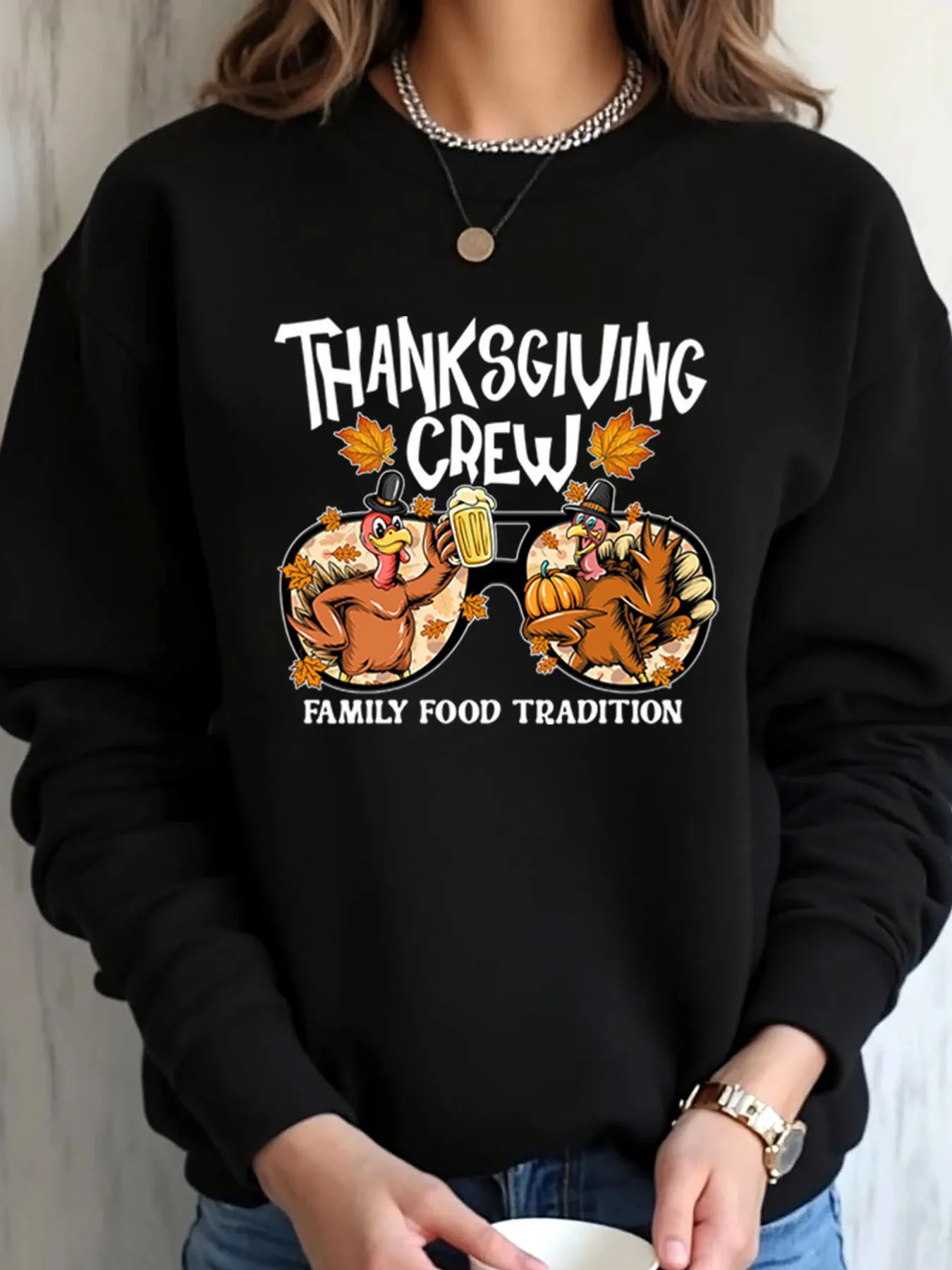 

Женская толстовка больших размеров на День Благодарения, Турция, пиво, семейная еда, традиция, праздничная вечеринка, повседневная одежда