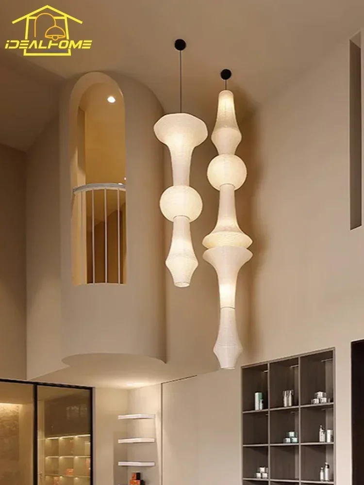 akari noguchi yong luzes led pingente moderna lampada pendurada para sala de estar quarto decoracao de casa quarto design japones wabi sabi e27 01