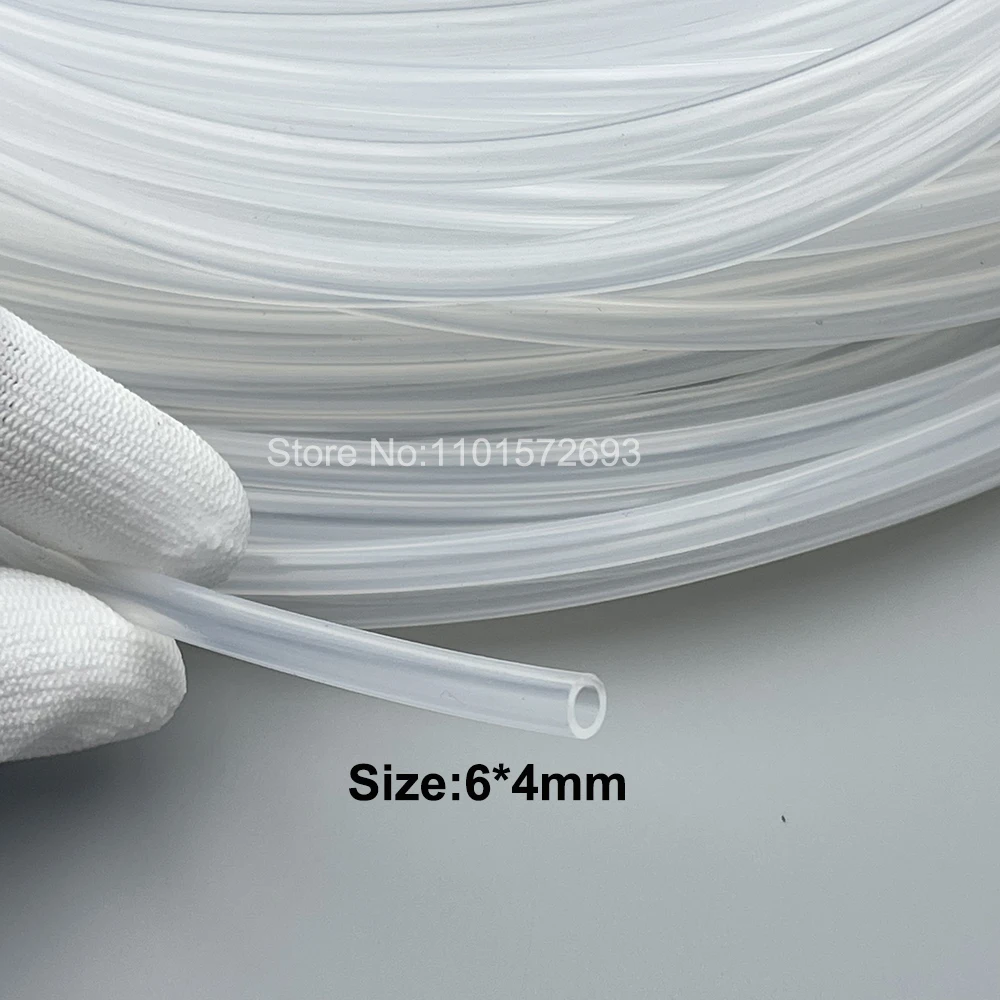 10Meters Soft Ink Hose Tube Silicone Rubber Tubing 4X2MM 5X3MM 6X4MM for Ink Pump/Cap Top/Printhead/Syring Roland Mutoh Xuli