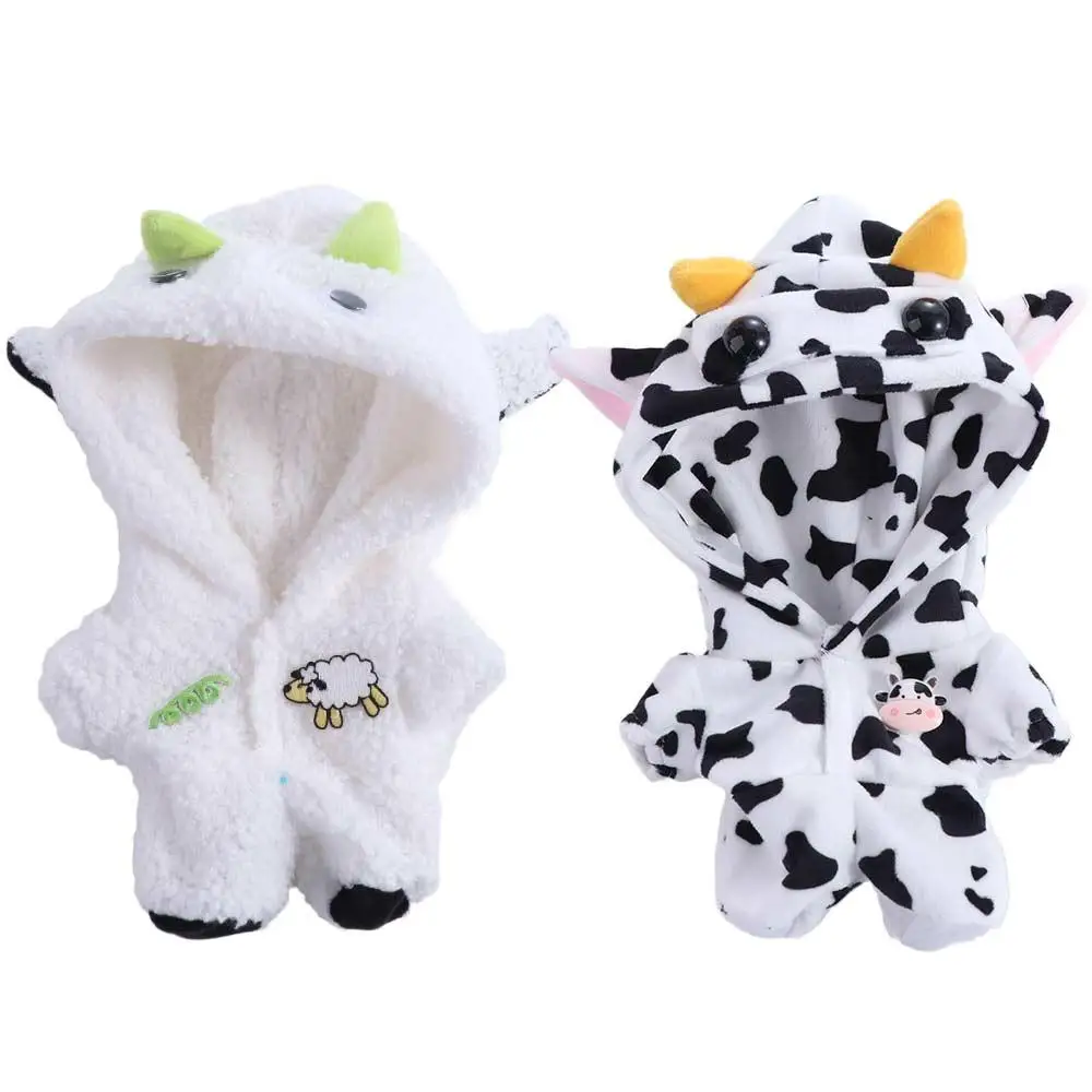 

Animal Jumpsuit 20cm Cotton Doll Clothes Lamb Calf Doll Winter Outfit Cute Plush Plush Dolls Clothes Children Gift