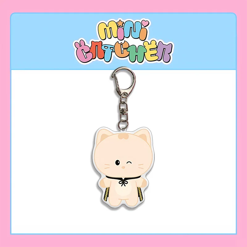 Kpop DREAMCATCHER سلسلة مفاتيح مصنوعة من الأكريليك لطيف حقيبة بنقوش كرتونية سحر سيارة كيرينغ Ji-U SUA Si-Yeon Ga-Hyeon المشجعين جمع السحر بالجملة