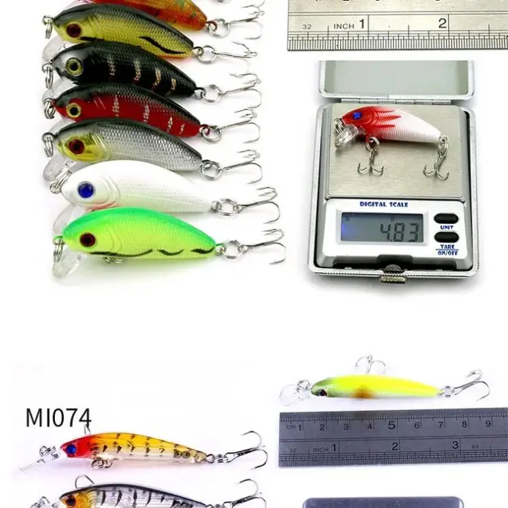 

Wholesale Mixed Fish Kit Minnow Wobblers Crankbait Hard Bait Tackle Artificial Fishing Lure Set