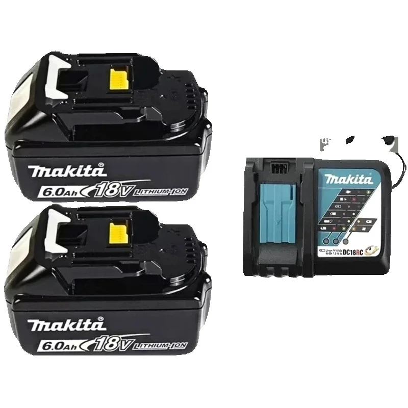 100% oryginalna bateria Makita 18V 6.0Ah BL1840 BL1830B BL1850B BL1850 BL1860 BL1815, zamiennik baterii litowej — 2