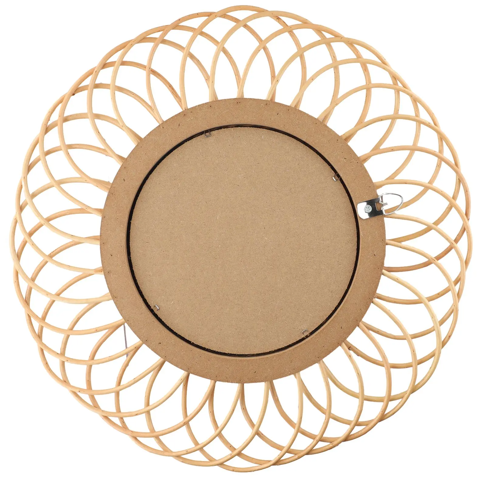 

15inches Round Hanging Wall Mirror, Rattan Circle Mirror with Excellent Quality, Perfect Addition to Your Living Space 21