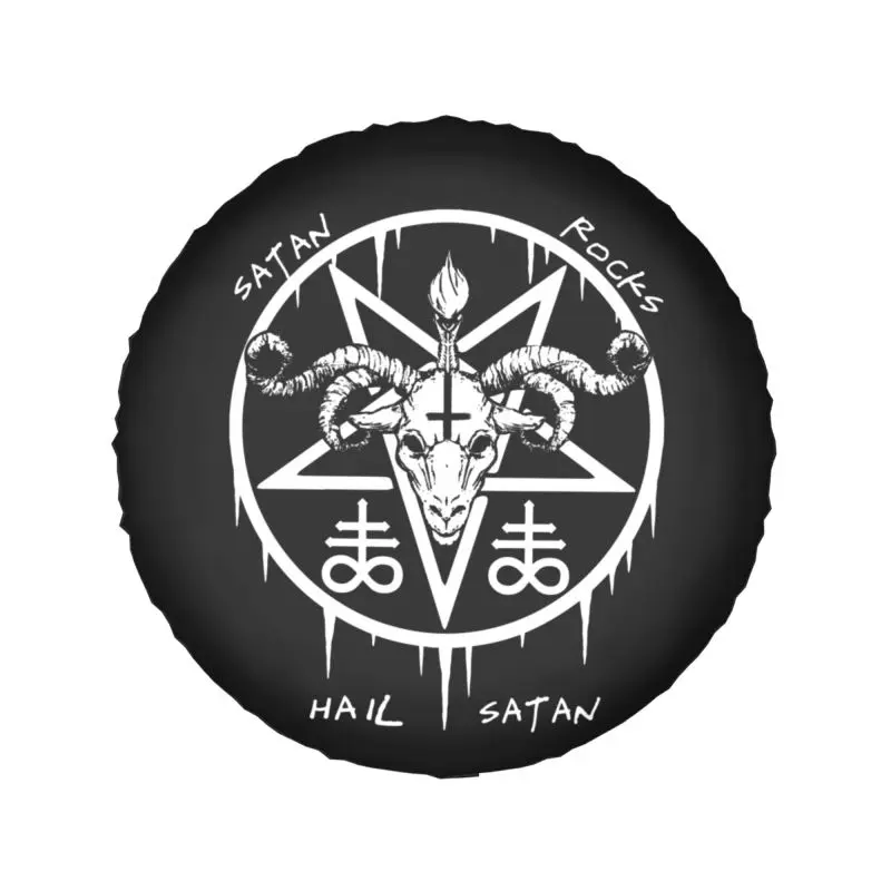 Hagel Satan Rotsen Bandenhoes 4wd 4X4 Suv Satanische Occulte Baphomet Reservewiel Beschermer Voor Honda Crv 14 "15" 16 "17" Inch