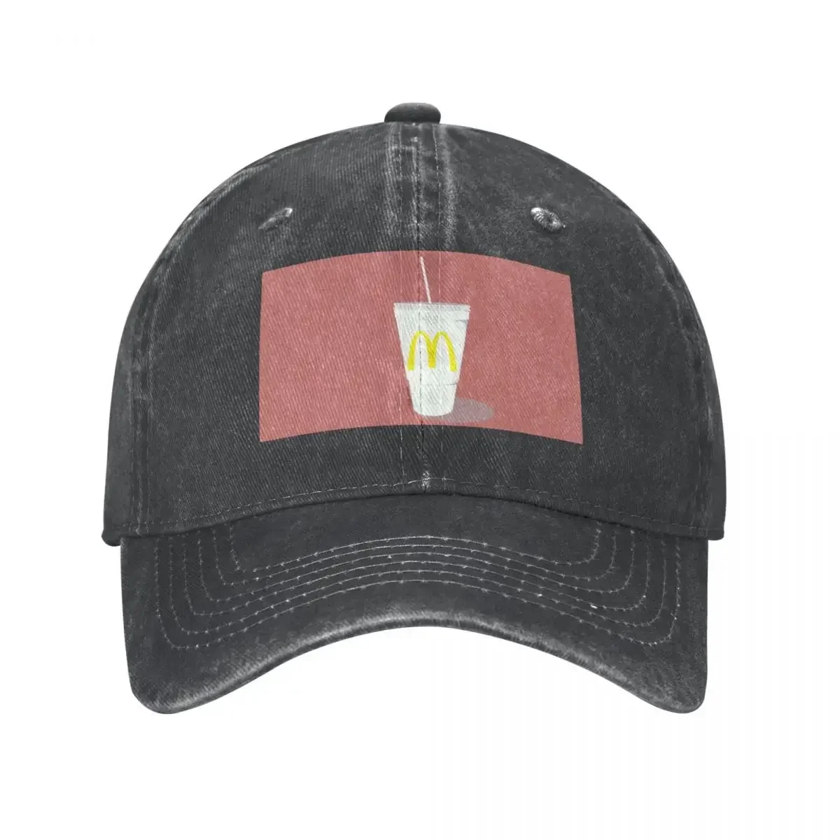 McD Iced Tea Illustration Cowboy Hat Fishing cap Military Cap Man Mens Women's