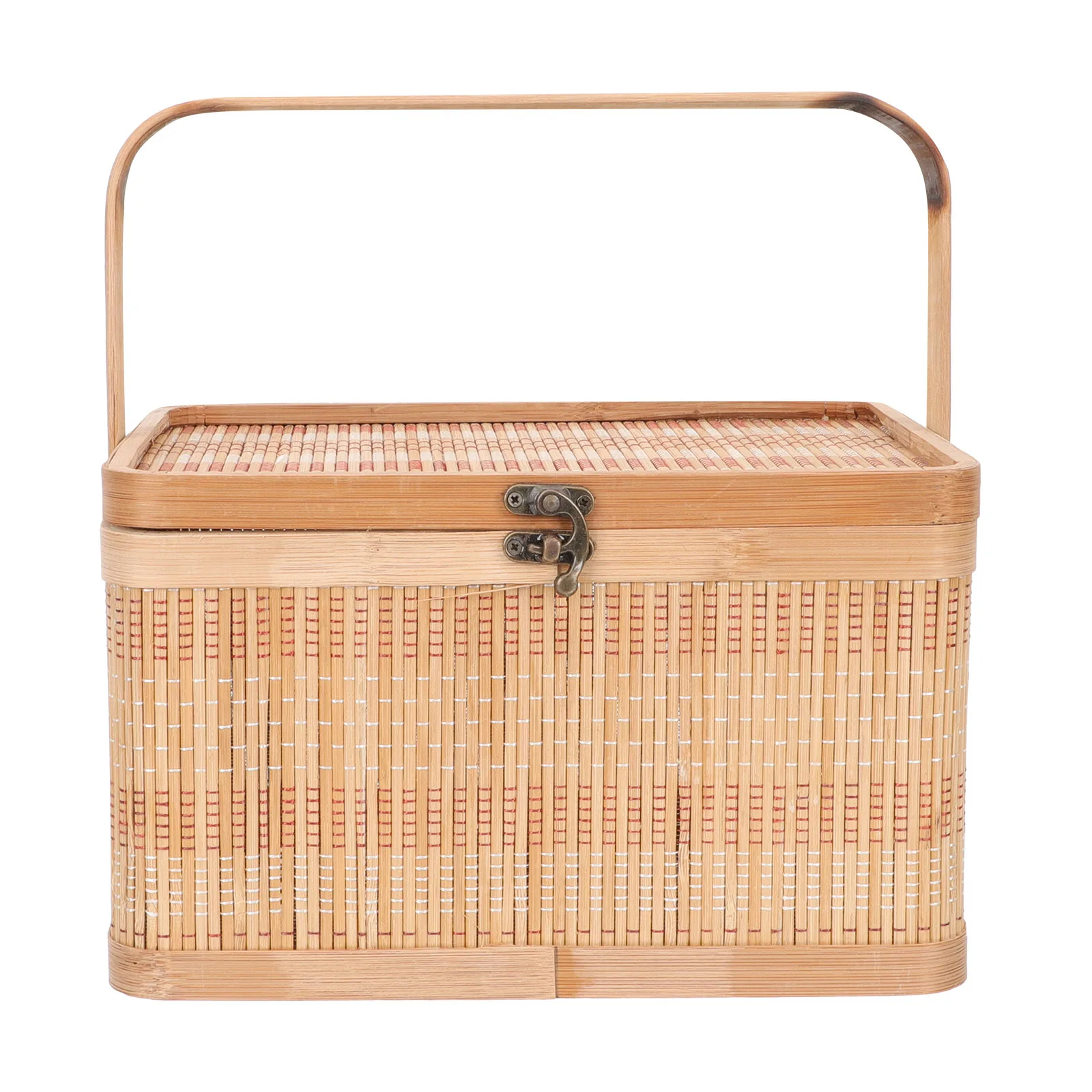 

Bamboo Storage Household Egg Handwoven Gift Packing Basket For Fruits Mooncakes Picnic Decor Food Container Crabs Gift