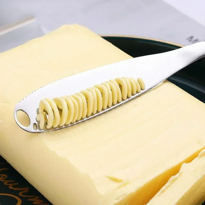 1/2Pcs Stainless Steel Butter Spreader, Butter Knife - 3 in 1 Kitchen Gadgets