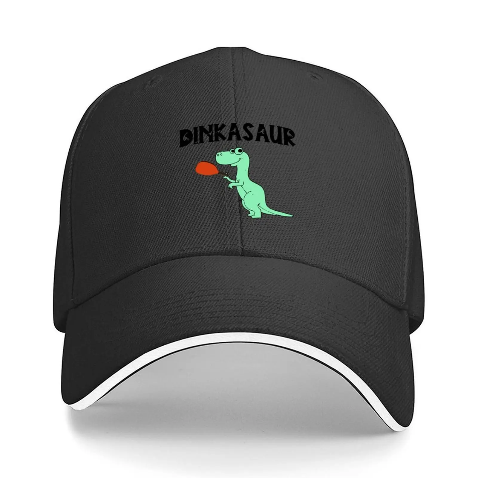 

Dinkasaur-забавная футболка Pickleball, бейсболка, шляпа от солнца, шляпа для гольфа, мужская шляпа с помпоном, кепки для мужчин и женщин