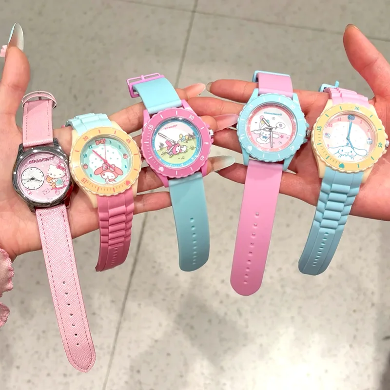 Genuine Sanrio Spring Wild Letter Series Watch Blind Box Hello Kitty Cinnamoroll Cute Cartoon Wristwatch Practical  Gift Kawaii - view 2