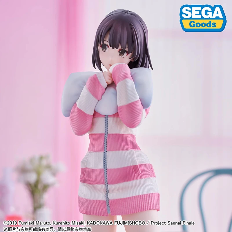 W magazynie oryginalna figurka Anime 22cm Saekano: jak wychować nudną dziewczynę Megumi Kato Model zabawki ozdoby prezenty