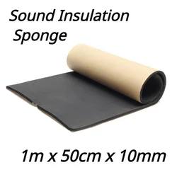 100cm x 50cm x 10mm Self Adhesive Closed Cell Foam Sheets Soundproof Insulation Home Car Sound Acoustic Insulation Thermal