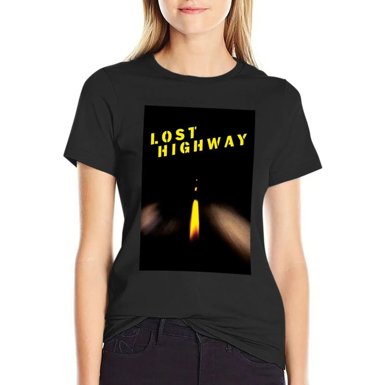 Lost Highway US Movie Poster T-Shirt cute clothes Female clothing oversized aesthetic clothes Womens clothing