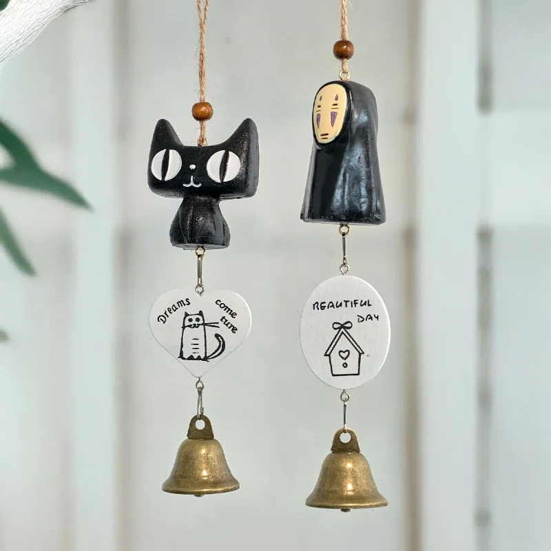 اليابانية الرياح الرنين الكرتون الرياح جرس الباب معلقة قلادة للمنزل ساحة حديقة الديكور مدخل الجرس هدايا عيد الميلاد