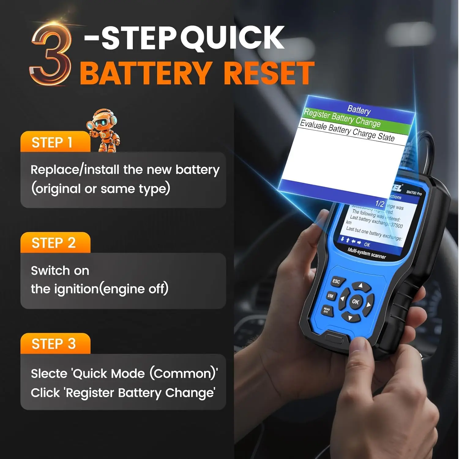 ANCEL BM700 لسيارات BMW أداة تشخيص النظام الكامل obd2 الماسح الضوئي حاقن الترميز EPB SAS وسادة هوائية ABS إعادة تعيين الزيت قارئ رمز السيارات