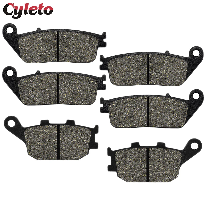 Cyleto Piezas de motocicleta Pastillas de freno delanteras o traseras para Kawasaki KLE650 Versys KLE 650 (modelo ABS y no ABS) 2016- 2020 2021 2022