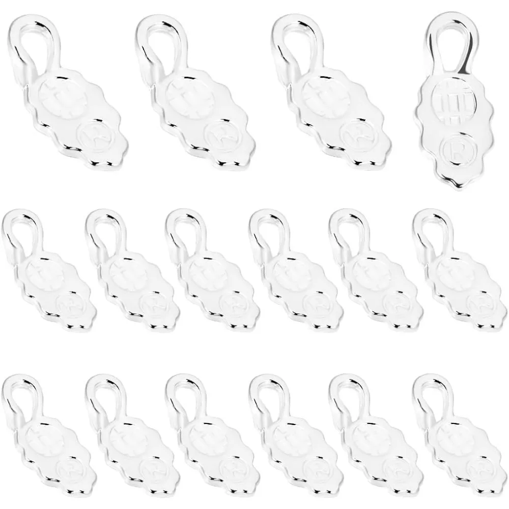 1 Box 30 Stück Kleber auf Kautionen Blatt Anhänger Kautionen Charms 925 Sterling Silber vergoldet flache Pad Schaufel Charms Verbinder für Schmuck