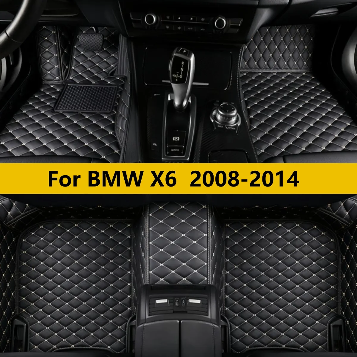 

Автомобильные коврики для BMW X6 E71 2008-2014 годов выпуска, кожаные, из искусственной кожи, ковровые, напольные коврики, подкладки для ног.