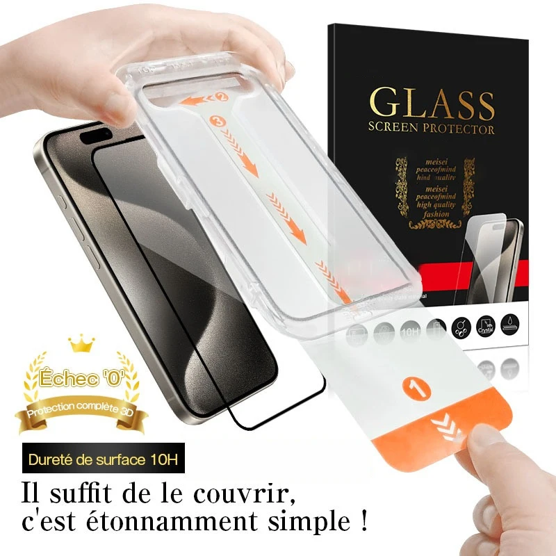2 pellicole protettive per lo schermo di iPhone, pellicola protettiva in vetro temperato ad alta definizione, pellicola in vetro temperato trasparente ad alta definizione, compatibile con iPhone 11,