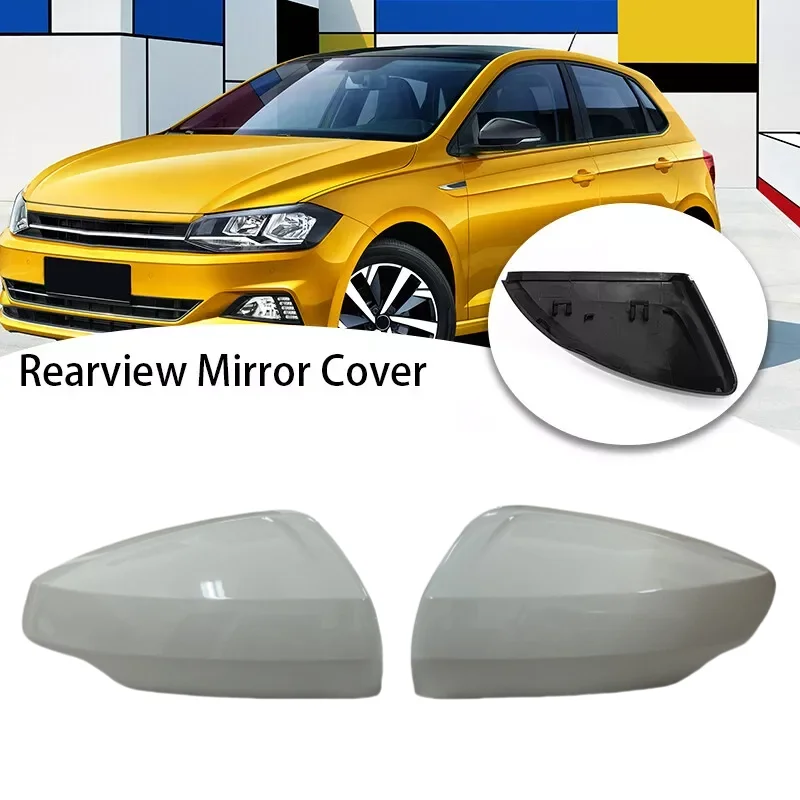 

For Volkswagen VW Polo Mk6 AW BZ GTI 2018-2023 Car Side Rearview Mirror Cover Replacement Mirror Caps Shell Trim