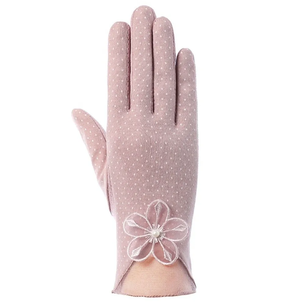 

Fashion Thin Sun Protection Gloves Breathable Non-slip Touch Screen Gloves Mittens Women