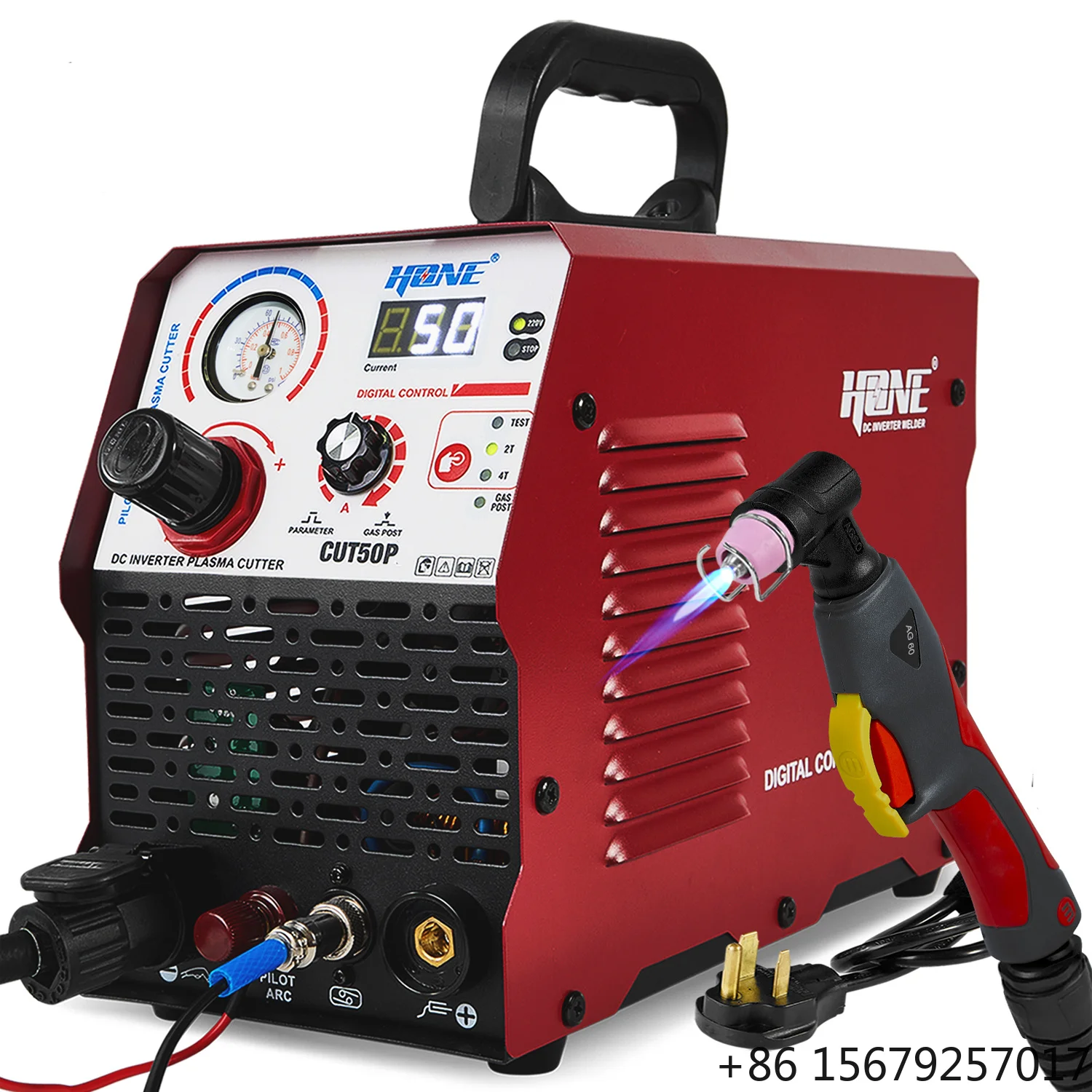 HONE CUT50P Non-Touch Pilot Arc Plasma Cutter 20mm (4/5